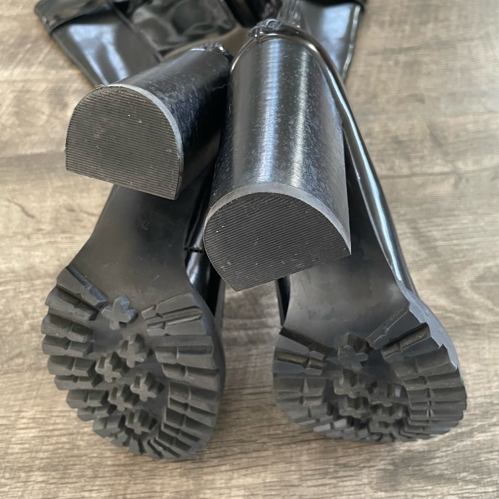 Jeffrey Campbell Avocet Black Knee-High Boots 🔌 - Picture 12 of 14